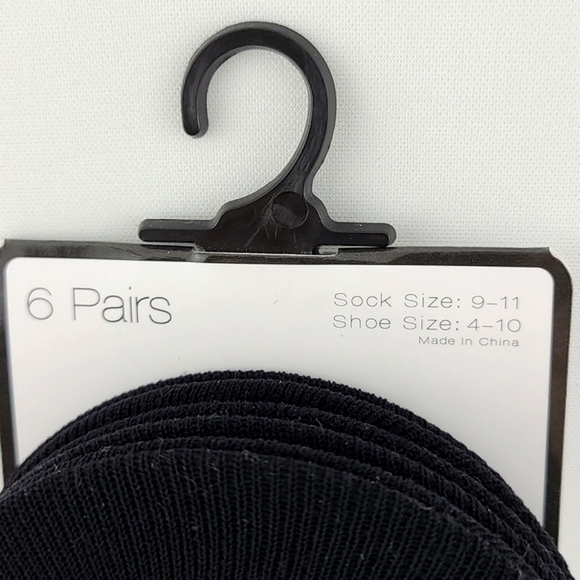 Laundry by Shelli Segal 6 Black Prs Ballet Cut Microfiber Liners Non-Slip Heel - Picture 4 of 6